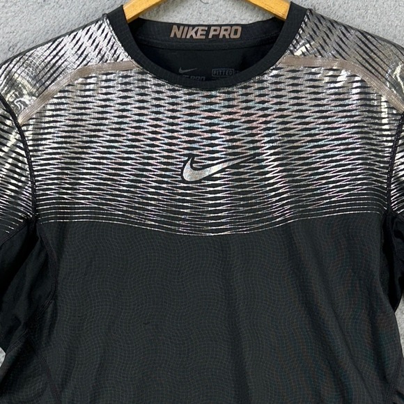 Nike Other - Nike Pro Combat Mens Gamme Hypercool Compression Shirt Medium Black Gray Dri-Fit